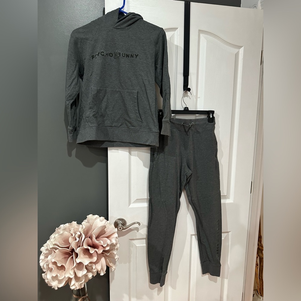 Psycho Bunny Youth Charcoal Hoodie and Jogger Set